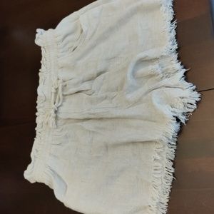 Pink Lily Linen Shorts